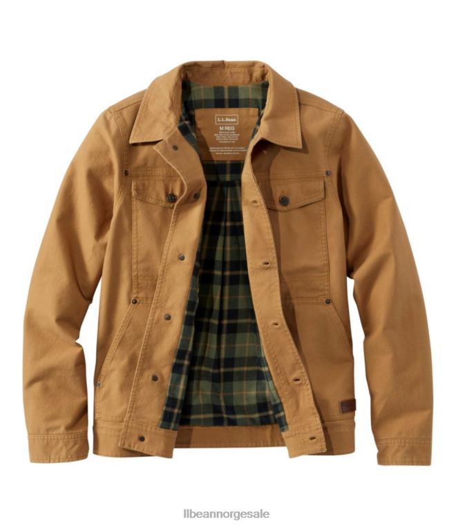 menn beanflex utility trucker jakke 24VDH3345 L.L.Bean yttertøy svart