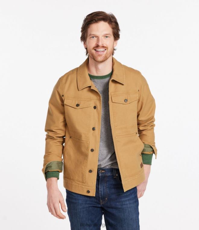 menn beanflex utility trucker jakke 24VDH473 L.L.Bean yttertøy myrbrun