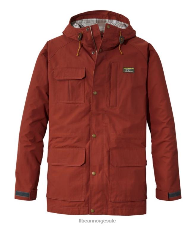 menn fjell klassisk vannavstøtende jakke 24VDH3389 L.L.Bean yttertøy mørk russet