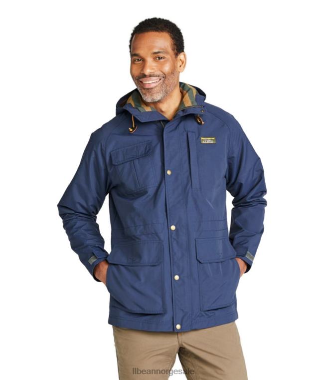 menn fjell klassisk vannavstøtende jakke 24VDH5941 L.L.Bean yttertøy svart