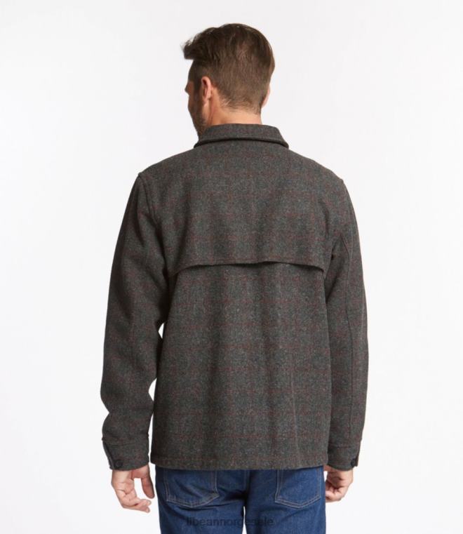 menn maine guide jac-skjorte med glidelås foran 24VDH954 L.L.Bean yttertøy malone