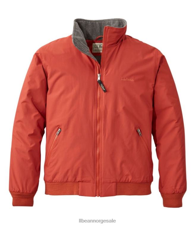 menn oppvarmingsjakke 24VDH5085 L.L.Bean yttertøy rustoransje