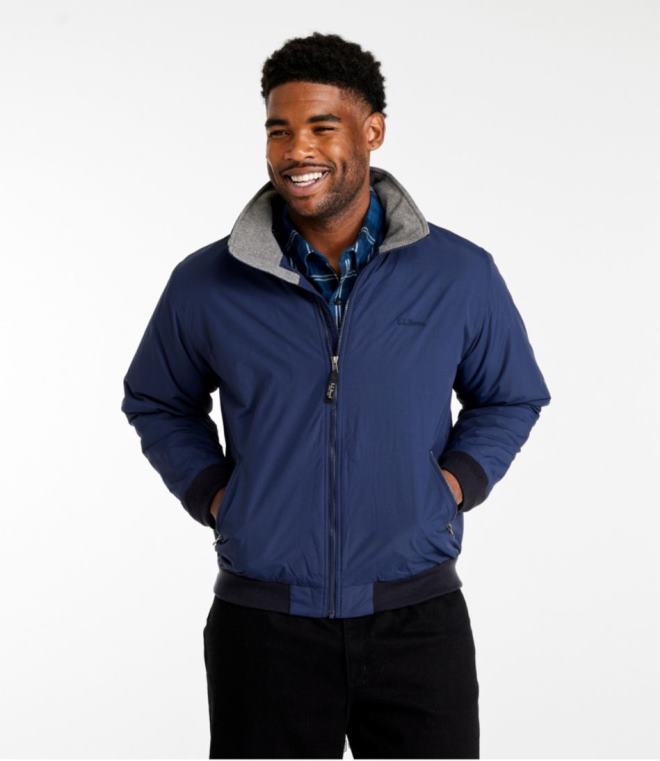 menn oppvarmingsjakke 24VDH5085 L.L.Bean yttertøy rustoransje