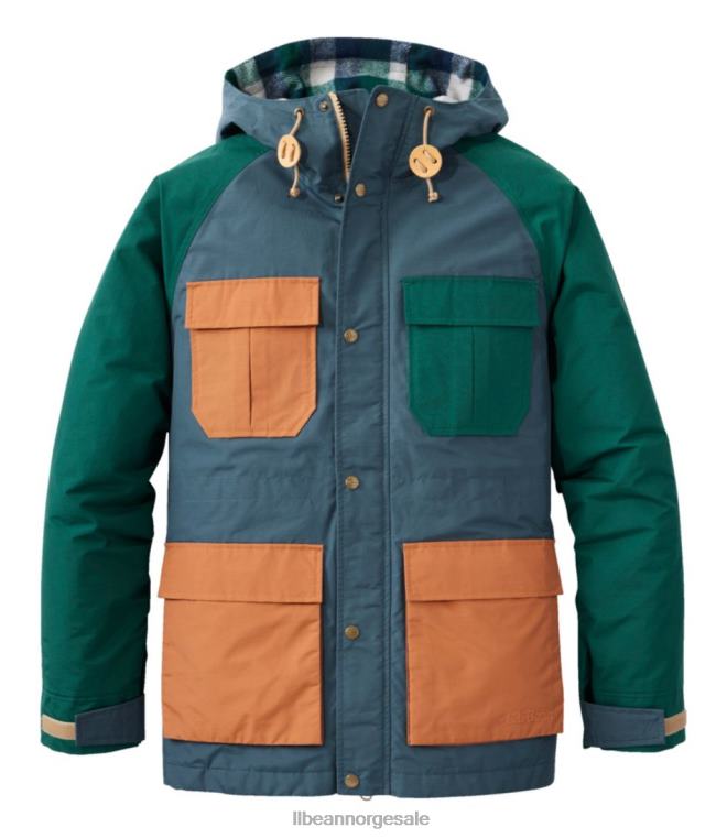 menn original Baxter State Parka '82 24VDH3456 L.L.Bean yttertøy storm blå/svartskoggrønn