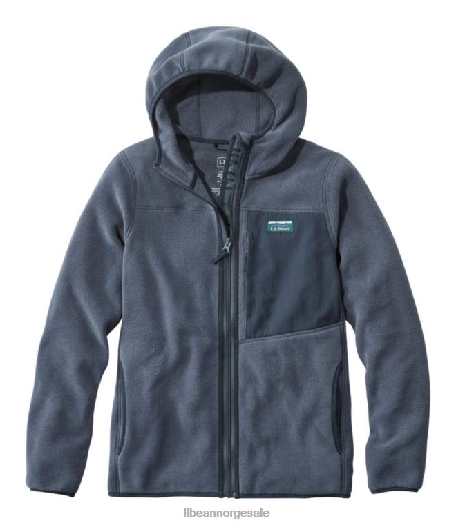 menn fjell klassisk fleece-hettegenser 24VDH6611 L.L.Bean yttertøy gunmetall grå