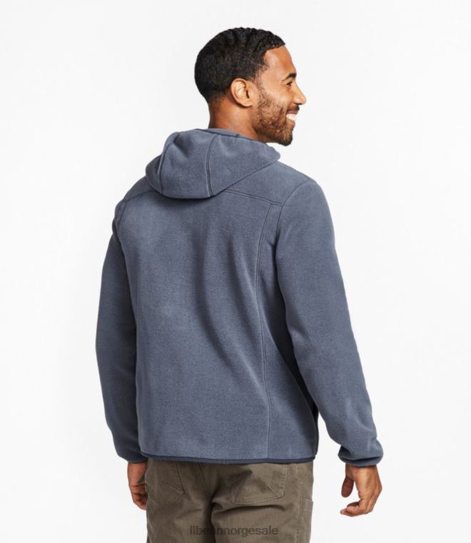 menn fjell klassisk fleece-hettegenser 24VDH6611 L.L.Bean yttertøy gunmetall grå