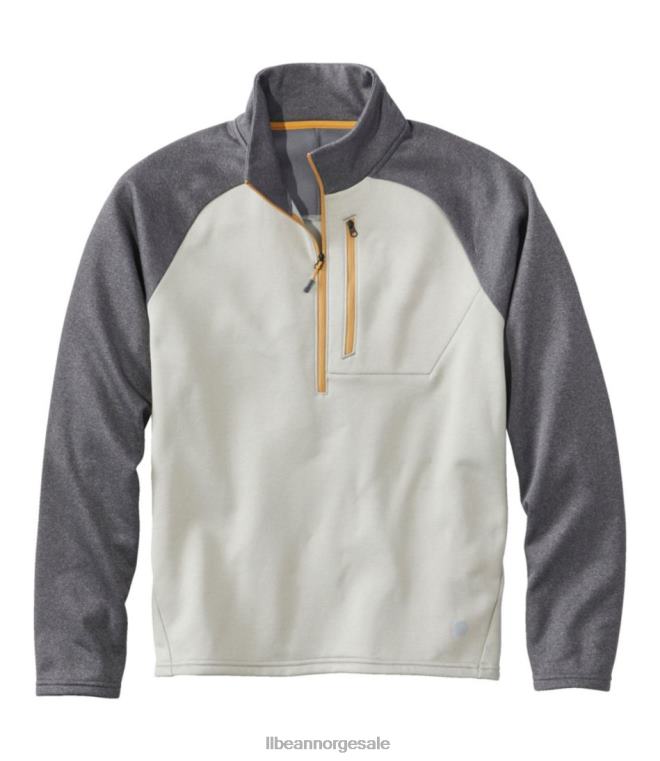 menn fjellfleece halvglidelås 24VDH4964 L.L.Bean yttertøy legert grå/trerøyk