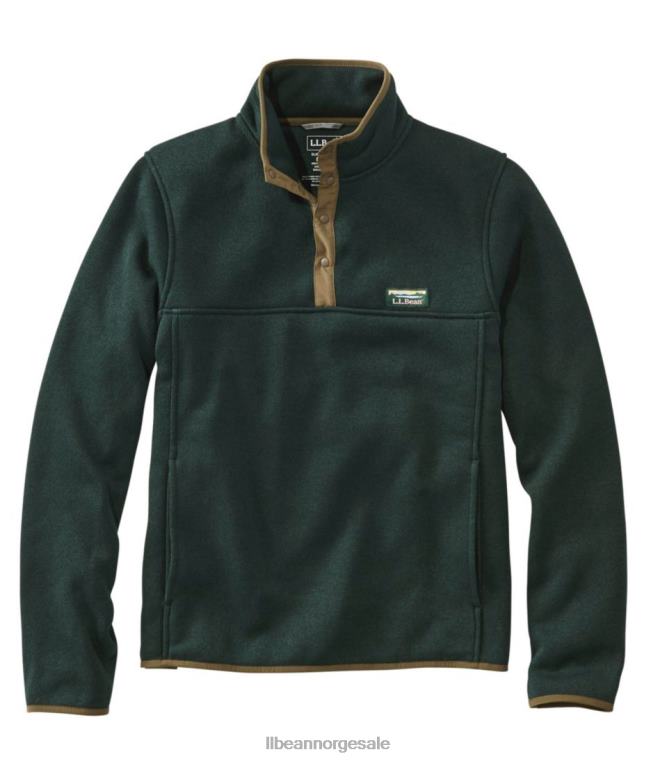 menn genser fleece genser 24VDH3630 L.L.Bean yttertøy mørk jeger