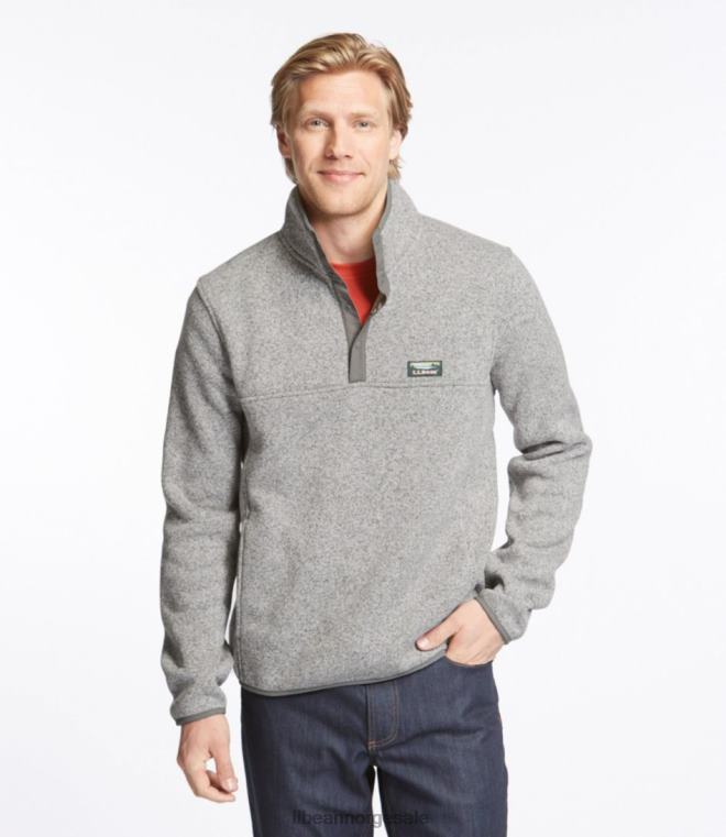 menn genser fleece genser 24VDH3630 L.L.Bean yttertøy mørk jeger