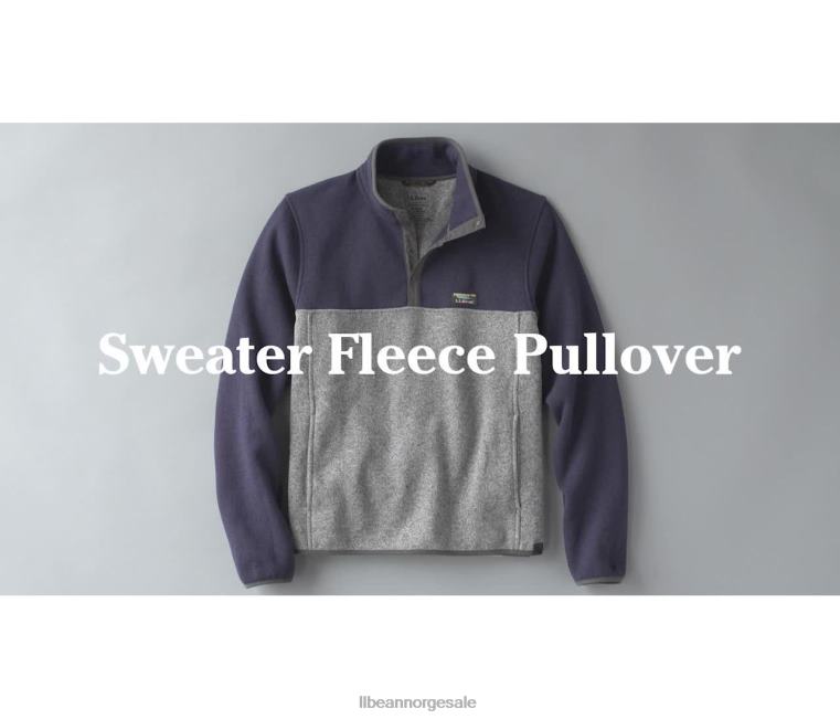 menn genser fleece genser 24VDH3630 L.L.Bean yttertøy mørk jeger