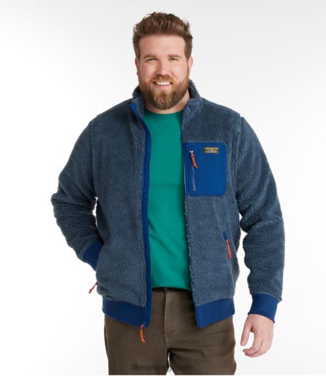 menn sherpa fleecejakke 24VDH6618 L.L.Bean yttertøy mørk furu/mørk bronse
