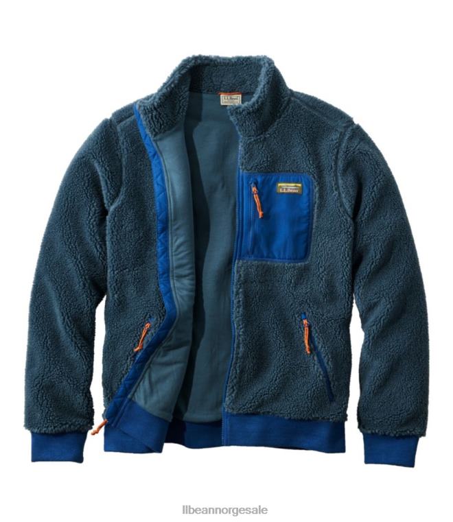 menn sherpa fleecejakke 24VDH6618 L.L.Bean yttertøy mørk furu/mørk bronse