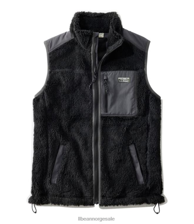 menn sherpa vest 24VDH4943 L.L.Bean yttertøy svart