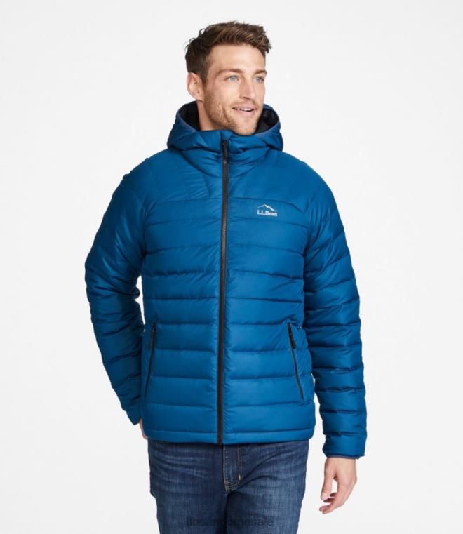menn dunjakke med hette 24VDH3662 L.L.Bean yttertøy svart