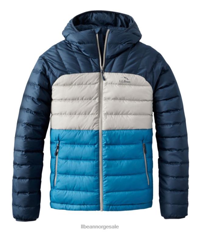 menn dunjakke med hette 24VDH3678 L.L.Bean yttertøy marinblå/nautisk marine