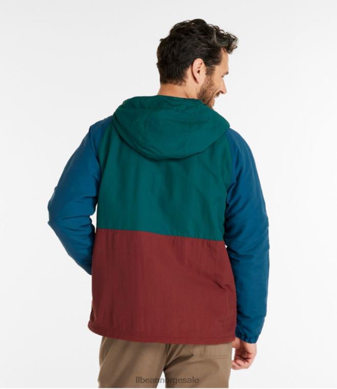 menn fjell klassisk isolert anorakk 24VDH3442 L.L.Bean yttertøy gunmetal grå/burgunder