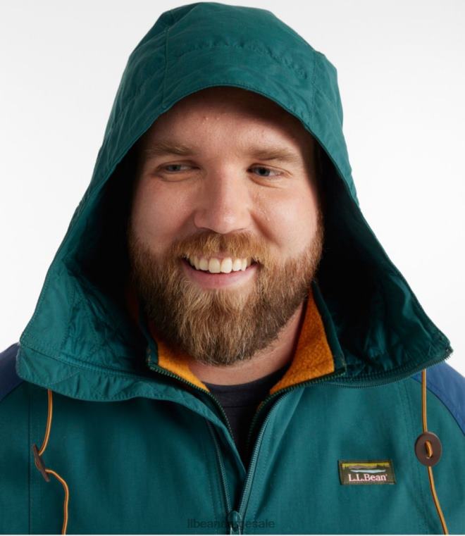 menn fjell klassisk isolert anorakk 24VDH3442 L.L.Bean yttertøy gunmetal grå/burgunder