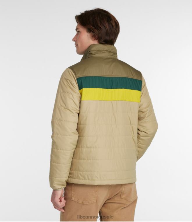 menn fjell klassisk puffer genser 24VDH647 L.L.Bean yttertøy skoggrå/karbon marine