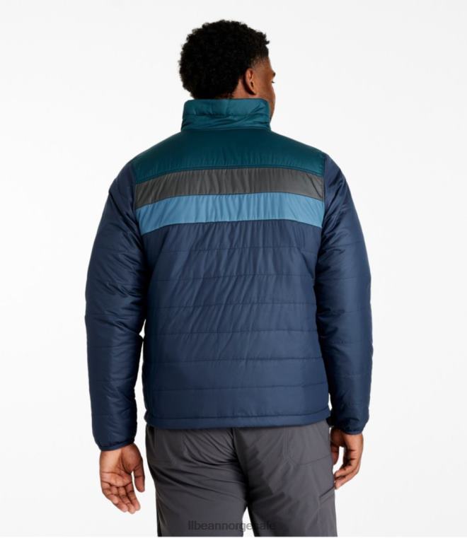 menn fjell klassisk pufferjakke 24VDH3429 L.L.Bean yttertøy mørk russet/mørk bygg