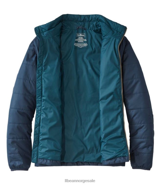 menn fjell klassisk pufferjakke 24VDH3429 L.L.Bean yttertøy mørk russet/mørk bygg
