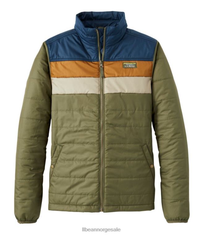 menn fjell klassisk pufferjakke 24VDH5959 L.L.Bean yttertøy taregrønn/nautisk marine