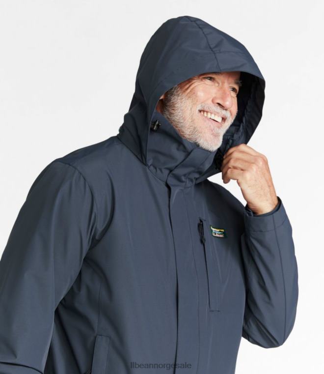 menn genser fleece 3-i-1 jakke 24VDH3698 L.L.Bean yttertøy svart