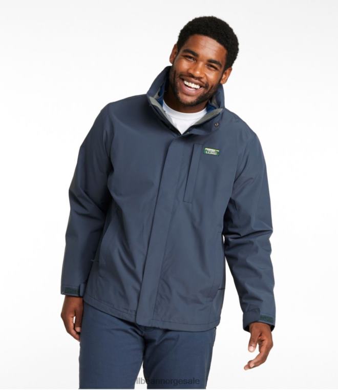 menn genser fleece 3-i-1 jakke 24VDH3698 L.L.Bean yttertøy svart