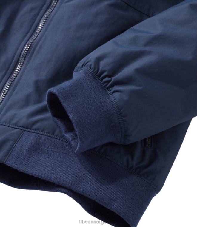 menn isolert 3-sesongs bomberjakke med hette 24VDH5141 L.L.Bean yttertøy svart