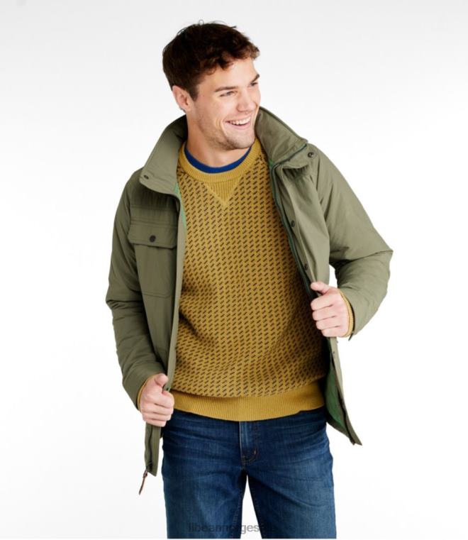 menn isolert reisejakke 24VDH6003 L.L.Bean yttertøy dyp oliven