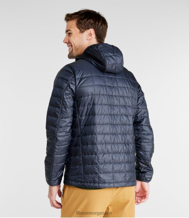 menn primaloft packaway hettejakke 24VDH7016 L.L.Bean yttertøy mørk marinblå/sort