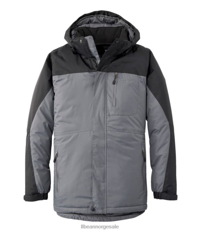 menn robust ridge parkas 24VDH3531 L.L.Bean yttertøy jern/svart
