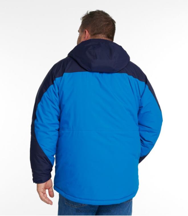 menn robust ridge parkas 24VDH733 L.L.Bean yttertøy mørk rød/svart