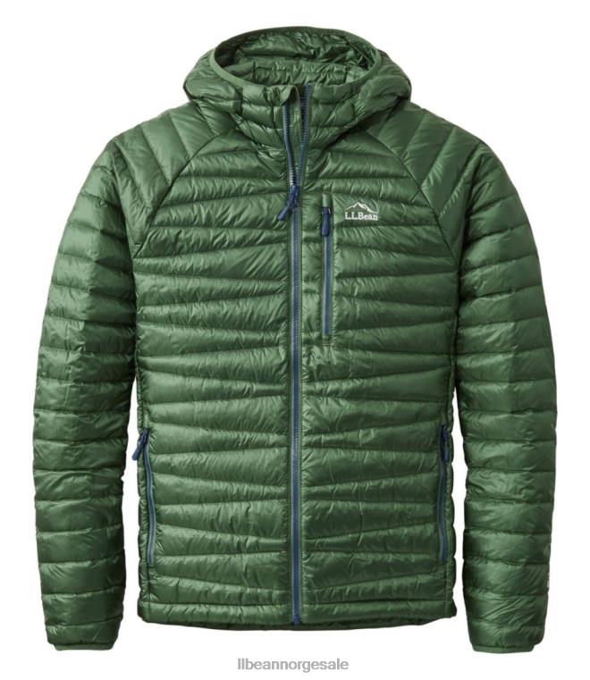 menn ultralett 850 dungenser hettejakke 24VDH4975 L.L.Bean yttertøy regnskog