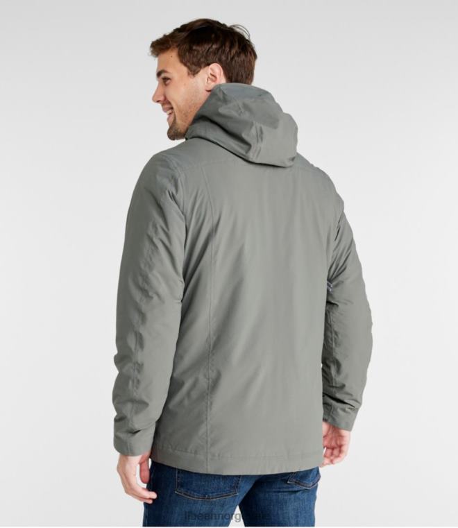 menn vanntett primaloft packaway jakke 24VDH5122 L.L.Bean yttertøy svart