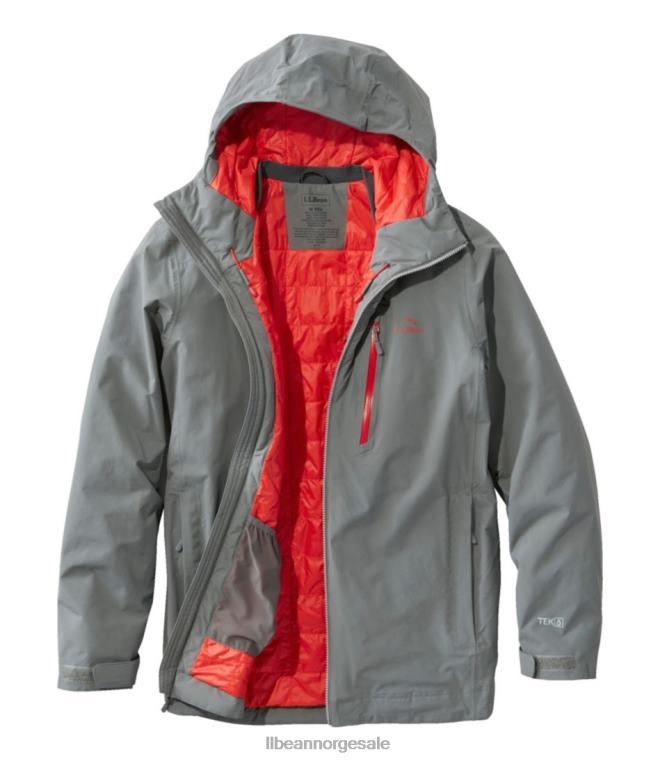 menn vanntett primaloft packaway jakke 24VDH5122 L.L.Bean yttertøy svart