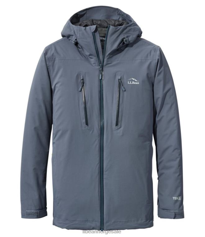 menn vanntett primaloft packaway jakke 24VDH6069 L.L.Bean yttertøy gunmetall grå