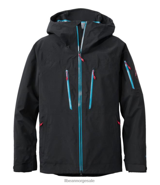 menn gore-tex pro patrollerjakke 24VDH3687 L.L.Bean yttertøy midnatt svart