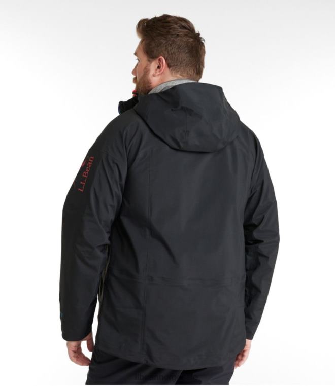 menn gore-tex pro patrollerjakke 24VDH3687 L.L.Bean yttertøy midnatt svart