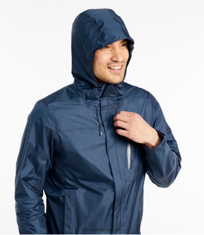 menn stimodell regnjakke 24VDH6937 L.L.Bean yttertøy rav oransje
