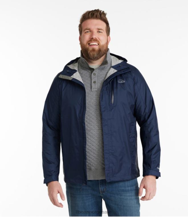 menn stimodell regnjakke 24VDH6937 L.L.Bean yttertøy rav oransje