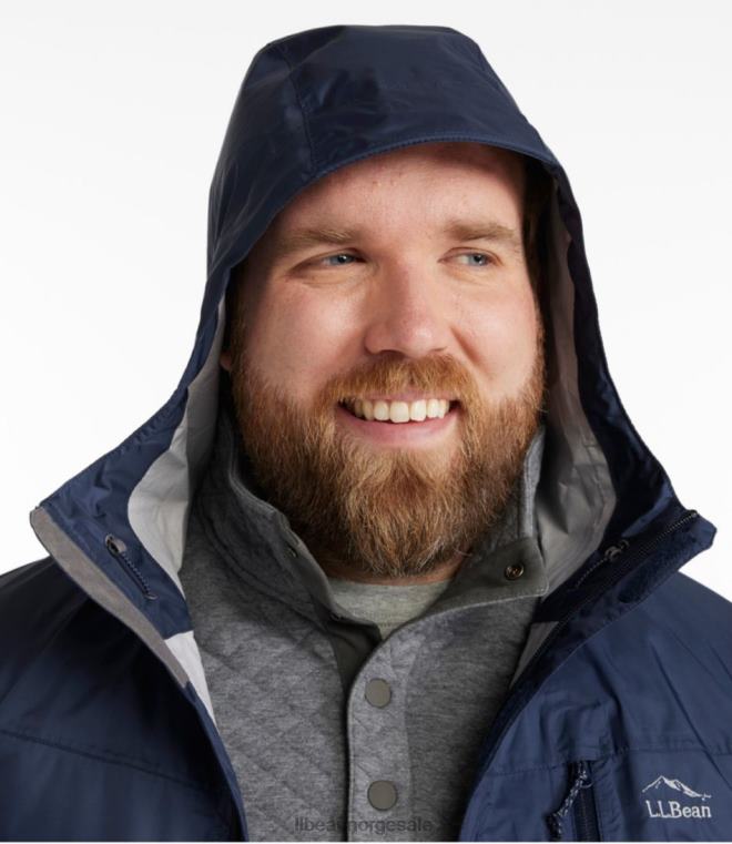 menn stimodell regnjakke 24VDH6937 L.L.Bean yttertøy rav oransje