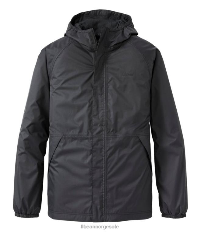 menn vanntett vindjakke 24VDH4782 L.L.Bean yttertøy svart