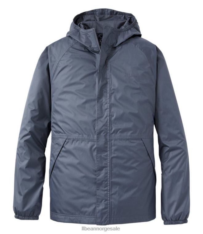 menn vanntett vindjakke 24VDH5820 L.L.Bean yttertøy gunmetall grå