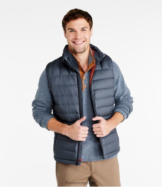 menn dunvest 24VDH3399 L.L.Bean yttertøy svart