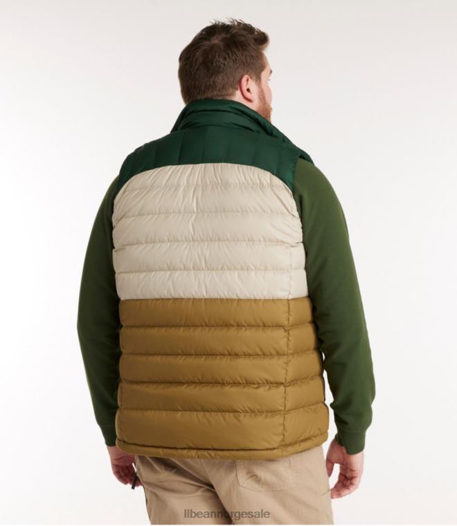 menn dunvest 24VDH639 L.L.Bean yttertøy tretthetsgrønn/dyp balsam