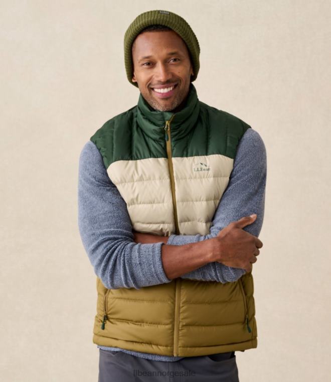 menn dunvest 24VDH639 L.L.Bean yttertøy tretthetsgrønn/dyp balsam
