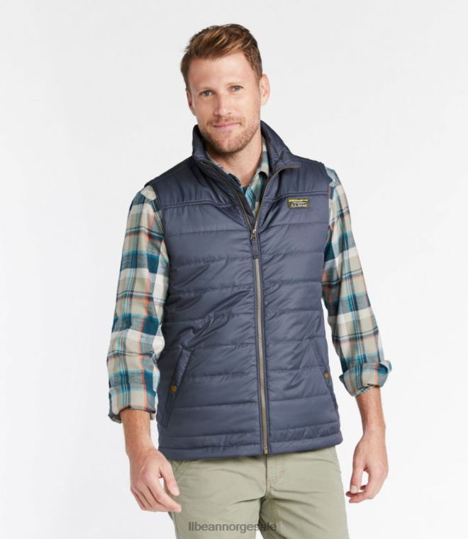 menn fjell klassisk puffervest 24VDH3521 L.L.Bean yttertøy gunmetall grå