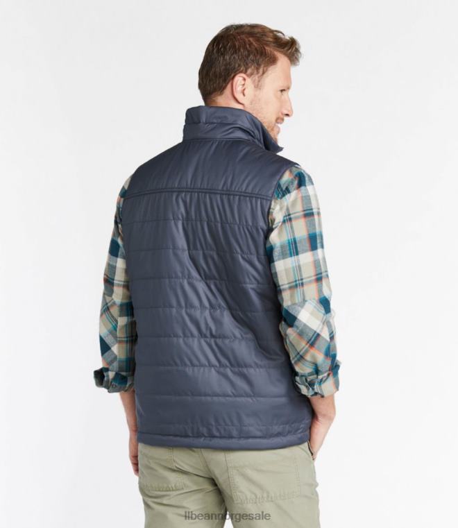 menn fjell klassisk puffervest 24VDH720 L.L.Bean yttertøy svart