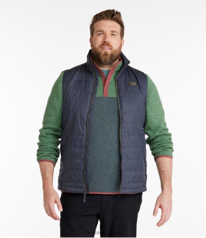 menn fjell klassisk puffervest 24VDH720 L.L.Bean yttertøy svart