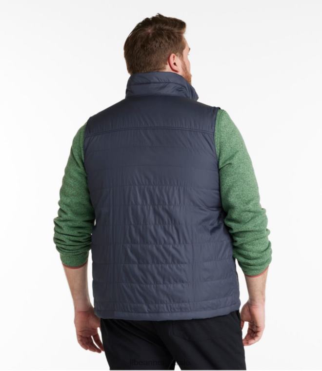 menn fjell klassisk puffervest 24VDH720 L.L.Bean yttertøy svart